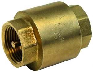 BRASS BSP  MALE x MALE SPRING CHECK VALVE 1/2" TO 2" METAL DISC 